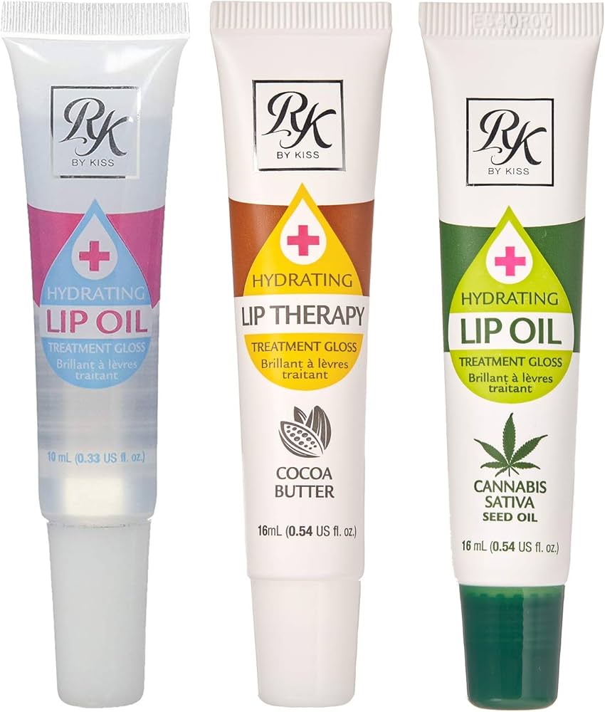 Ruby Kisses Hydrating Lip Gloss Clear Hydrating Lip Gloss (3 PACK) 0.33 Fl Oz (Pack of 3)